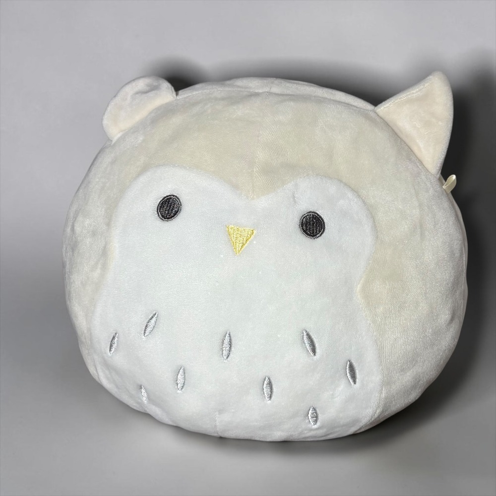 Squishmallows Jaxton the Owl 8 Inch White Cream Plush Kellytoy 2017 Stuffed Toy
